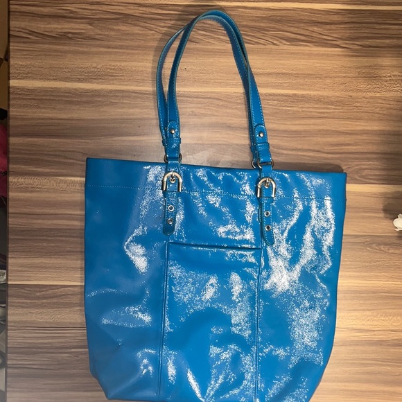 Badgely Mischka blue shoulder bag - Picture 2 of 16